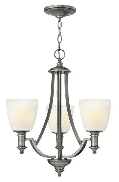 Marshes Antique Nickel 3 Lamp Chandelier - ID 6116
