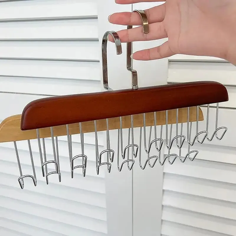Wooden Wardrobe Wonder: 8-Hook Bra Hanger